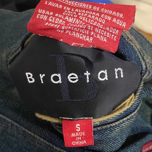 Braetan Denim Vest with Faux Fur Collar - Picture 5 of 6